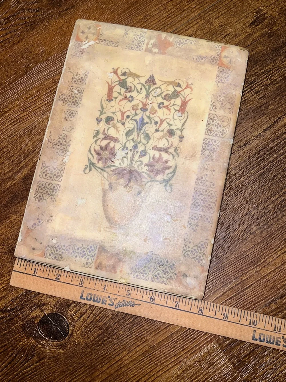 Decorative Mid Century Modern Floral Vase Ceramic Mediterranean Wall Art